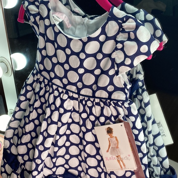 ⭐️HP⭐️ *Kate Mack* NWT Beautiful Dress 18 mo - polka dots - Biscotti Collection - Picture 3 of 8